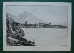 Holzschnitt Künstler unbekannt 1890-1900 Riva am Gardasee